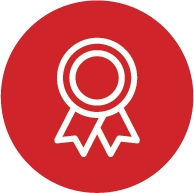Icon of a ribbon award