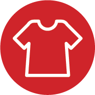 Icon of a shirt that represent Heart Walk gear